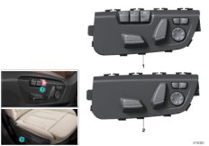 Выключатель регулировки полож.сиденья для BMW M13 Zinoro 60H/100H B38X (схема запасных частей)