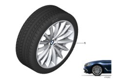 Spike/SC колесо в сб.зим. диз. 633-19" для BMW G30 530iX B48D (схема запасных частей)