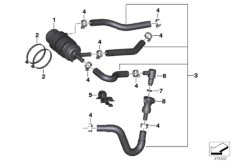 Топливный фильтр/топливопровод для BMW K02 G 310 GS (0G02, 0G12) 0 (схема запасных частей)