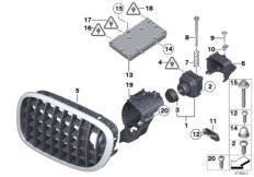 Камера системы ночного видения для BMW F02N 760Li N74 (схема запасных частей)