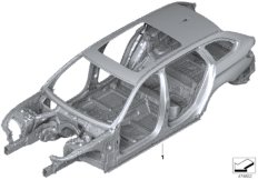 Каркас кузова для BMW G31 520dX B47D (схема запасных частей)