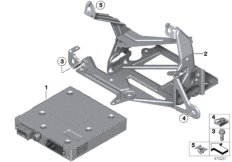 ТВ-модуль / держатель для BMW F34 335i N55 (схема запасных частей)