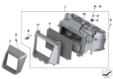 Система глушения шума всасывания для MOTO K46 S 1000 RR 15 (0D10,0D21) 0 (схема запасных частей)