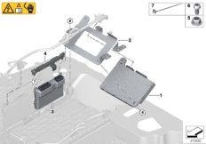Блоки управления высоковольтн.накопител для BMW M13 Zinoro 60H/100H B38X (схема запасных частей)