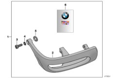 Защитная дуга цилиндров пластмасса для BMW R28 R 1150 R 01 (0429,0439) 0 (схема запасных частей)