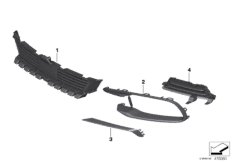 Облицовка, декор.элементы Пд для BMW F06N 640dX N57Z (схема запасных частей)