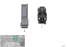 Переключатель сигнала выжатого сцепления для BMW F48N X1 20d B47D (схема запасных частей)