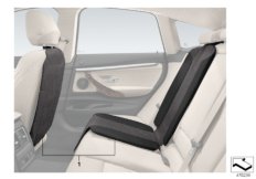 Защита спинки и подкладка детск.сиденья для BMW F31 316d N47N (схема запасных частей)