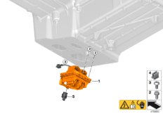 Разъем высоковольтного накопителя для BMW F30N 330e B48X (схема запасных частей)