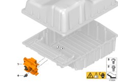 Разъем высоковольтного накопителя для MINI F60 Cooper SE ALL4 B38X (схема запасных частей)