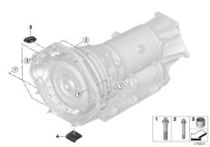 Крепление/дополнит.элементы КПП для BMW RR31 Cullinan N74L (схема запасных частей)