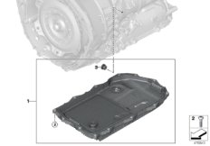 GA8HP95Z масляный картер для ROLLS-ROYCE RR6 Dawn N74R (схема запасных частей)