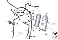 Фильтр с активир.углем/доп.элементы для BMW K23 R nineT Scrambler (0J31, 0J33) 0 (схема запасных частей)