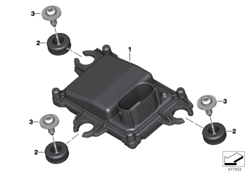 Комбинация приборов для BMW K33 R nineT Urban G/S (0J41, 0J43) 0 (схема запчастей)