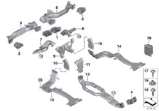 Воздуховод для BMW M13 Zinoro 60H/100H B38X (схема запасных частей)