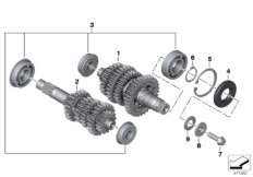 Детали коробки передач для BMW K02 G 310 GS (0G02, 0G12) 0 (схема запасных частей)