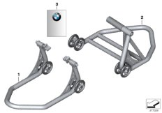 Монтажная стойка для BMW K52 R 1250 RT 19 (0J61, 0J63) 0 (схема запасных частей)