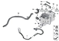 Провод батареи/токораспределитель Зд для BMW E91N 325xi N52N (схема запасных частей)