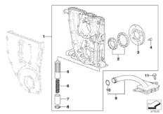 Смазочная система/маслян.насос с прив. для BMW E46 316Ci M43 (схема запасных частей)
