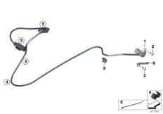 Датчик угловой скорости заднего колеса для BMW K22 R nineT Pure (0J11, 0J13) 0 (схема запасных частей)