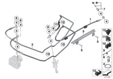 Трубопровод тормозного привода Зд для BMW K32 R nineT Racer (0J21, 0J23) 0 (схема запасных частей)