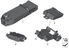 Детали телефония беспроводная зарядка для BMW F30N 330iX B48 (схема запасных частей)