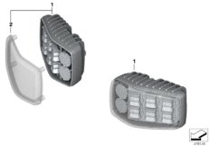 Светодиодные проблесковые маяки для BMW K80 F 750 GS (0B08, 0B18) 0 (схема запасных частей)