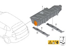 Электронный блок электромашин для BMW M13 Zinoro 60H/100H B38X (схема запасных частей)