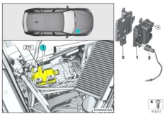 Встроенный модуль питания Z11 для BMW F15 X5 50iX 4.4 N63N (схема запасных частей)