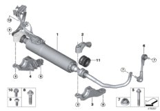 Стабилизатор Пд/Dynamic Drive для BMW G12 M760LiX N74B (схема запасных частей)
