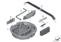 Бортовой инструмент/ домкрат для BMW G30 M550iX N63R (схема запасных частей)