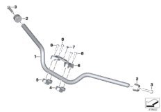 Руль для BMW K82 F 850 GS Adve. (0K01, 0K03) 0 (схема запасных частей)
