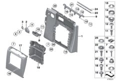 Обшивка двери Зд / с 01/2009 для ROLLS-ROYCE RR1 Phantom EWB N73 (схема запасных частей)
