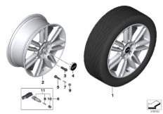 MINI легк.мет.колесо Spoke 532 - 18" для BMW F60 Cooper SD B47 (схема запасных частей)