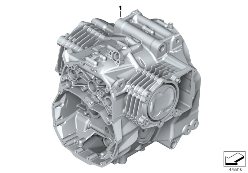 Силовой агрегат/цилиндры с поршнями для BMW K53 R 1200 R (0A04, 0A14) 0 (схема запчастей)