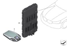 Дооснащение ассистент парковки для BMW G30 525d B47 (схема запасных частей)
