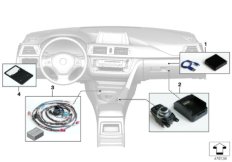 Integrated Navigation для BMW F11N 528i N20 (схема запасных частей)