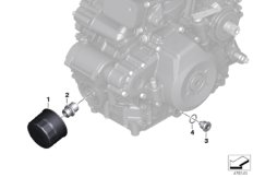 Масляный фильтр для BMW K02 G 310 GS (0G02, 0G12) 0 (схема запасных частей)