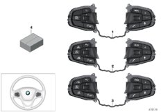 Переключатель базового рулевого колеса для BMW G31 530i B48D (схема запасных частей)