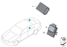 ЭБУ топливного насоса для BMW G12 740LeX B48X (схема запасных частей)