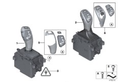 Переключатель выбора передач для BMW F23N M240i B58 (схема запасных частей)