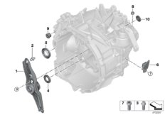 Детали коробки передач GS6-58BG/DG для BMW F56 One B38 (схема запасных частей)