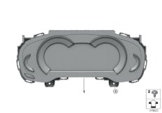 комбинация приборов для BMW G01 X3 20iX (TR52) B48 (схема запасных частей)