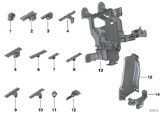 Различные держатели провода для BMW I01 i3 60Ah Rex IB1 (схема запасных частей)