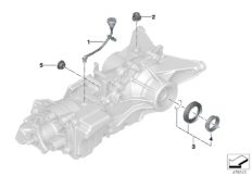 детали редуктора заднего моста для BMW F39 X2 20iX B46D (схема запасных частей)