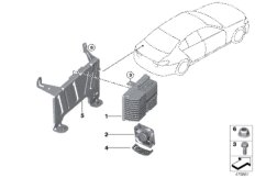 Усилитель/кронштейн для BMW G31 530d B57 (схема запасных частей)