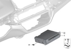 Базовое головное устройство Media2 для BMW G01 X3 20iX (TR56) B48 (схема запасных частей)