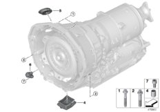Крепление/дополнит.элементы КПП для BMW RR12 Phantom EWB N74L (схема запасных частей)