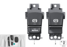 Выключатель парковочного тормоза для BMW G01 X3 M40dX (TX91) B57 (схема запасных частей)