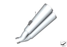 Основной глушитель для MOTO K23 R nineT Scrambler (0J31, 0J33) 0 (схема запасных частей)